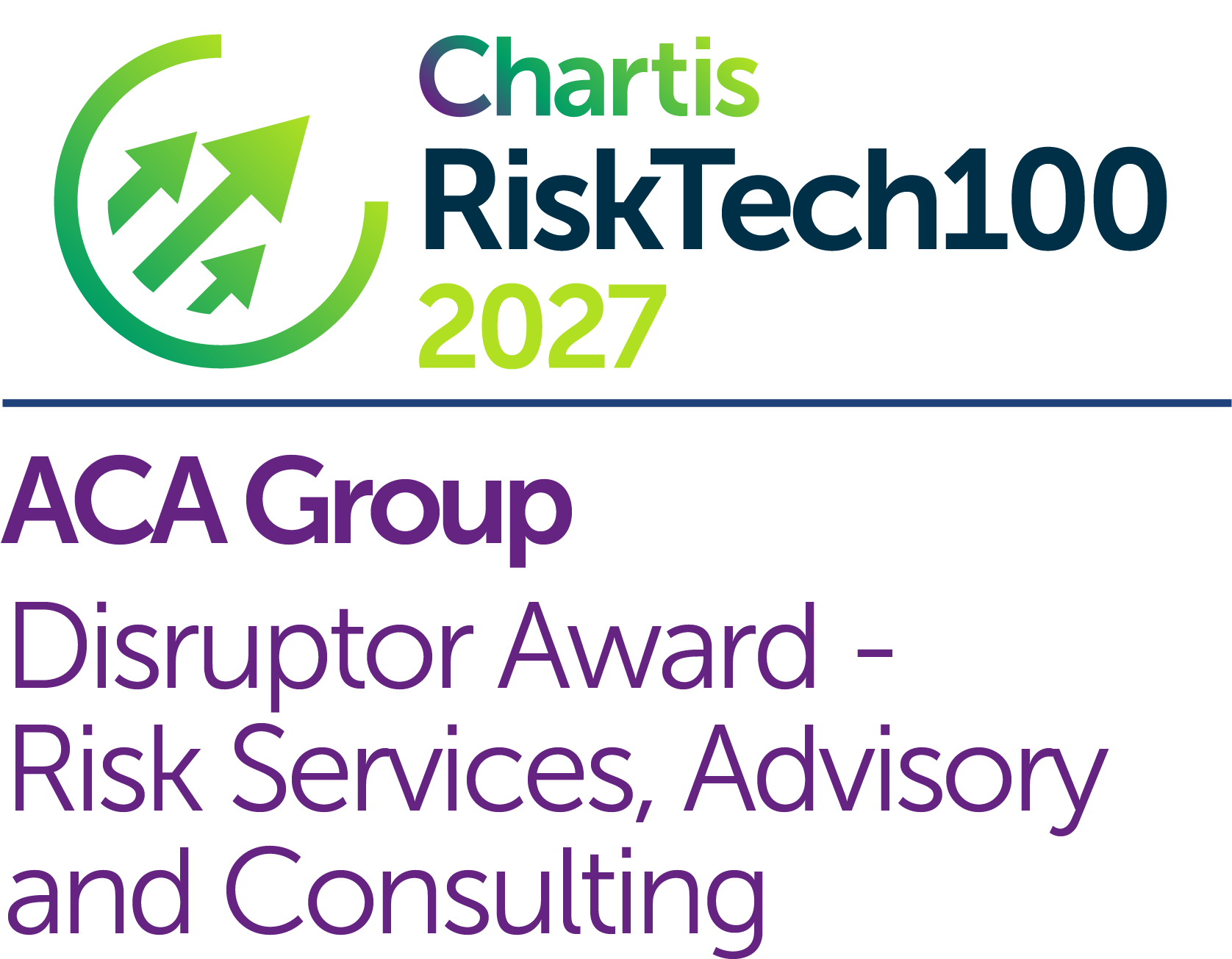 Chartis_RiskTech100 2027_ACA Group Disruptor Award